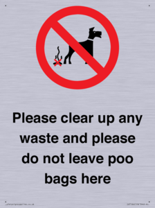 IV7164: Please clear up any waste and please do not leave poo bags here