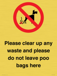 IV7164: Please clear up any waste and please do not leave poo bags here
