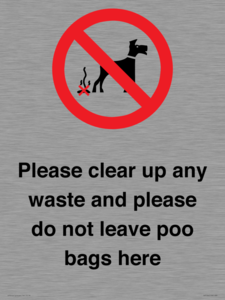 IV7164: Please clear up any waste and please do not leave poo bags here