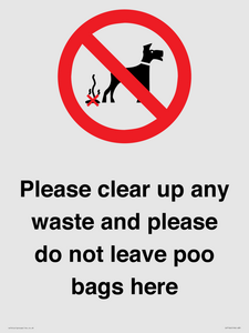 IV7164: Please clear up any waste and please do not leave poo bags here
