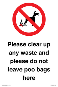 IV7164: Please clear up any waste and please do not leave poo bags here