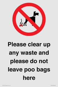 IV7164: Please clear up any waste and please do not leave poo bags here