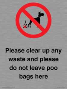 IV7164: Please clear up any waste and please do not leave poo bags here