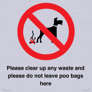 IV7164: Please clear up any waste and please do not leave poo bags here