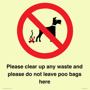 IV7164: Please clear up any waste and please do not leave poo bags here