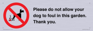 IV7167: Please do not allow your dog to foul in this garden. Thank you.