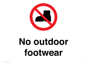 IV7186: No outdoor footwear