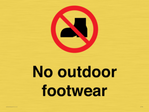 IV7186: No outdoor footwear