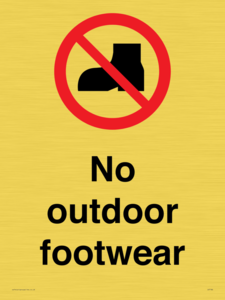 IV7186: No outdoor footwear