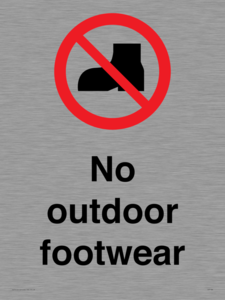 IV7186: No outdoor footwear