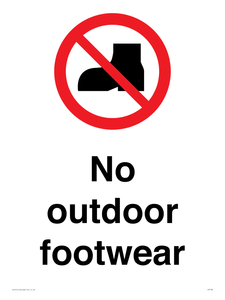 IV7186: No outdoor footwear