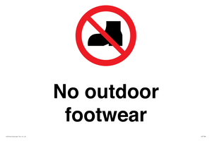 IV7186: No outdoor footwear