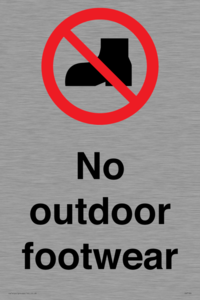IV7186: No outdoor footwear
