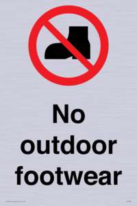 IV7186: No outdoor footwear