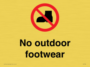 IV7186: No outdoor footwear