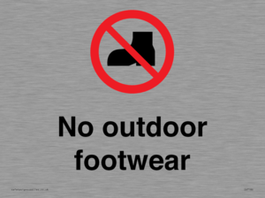 IV7186: No outdoor footwear