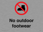 IV7186: No outdoor footwear