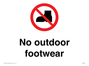 IV7186: No outdoor footwear