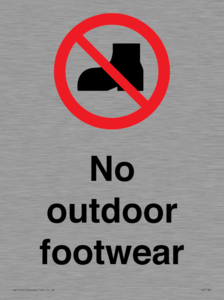 IV7186: No outdoor footwear