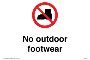 IV7186: No outdoor footwear