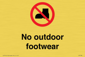 IV7186: No outdoor footwear