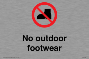 IV7186: No outdoor footwear