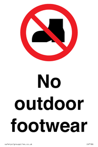 IV7186: No outdoor footwear