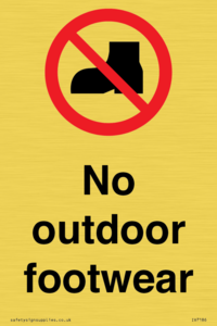 IV7186: No outdoor footwear