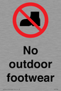 IV7186: No outdoor footwear