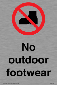 IV7186: No outdoor footwear