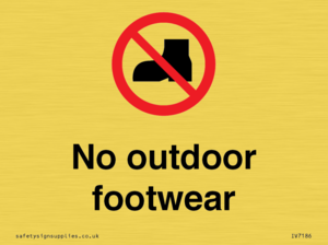 IV7186: No outdoor footwear