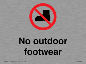 IV7186: No outdoor footwear