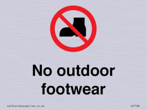 IV7186: No outdoor footwear