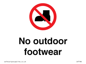 IV7186: No outdoor footwear