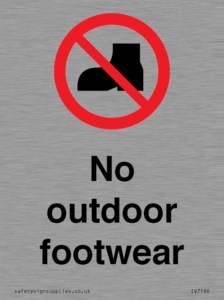 IV7186: No outdoor footwear