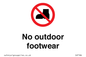 IV7186: No outdoor footwear