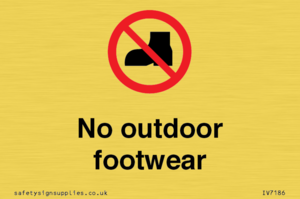 IV7186: No outdoor footwear