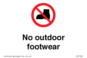 IV7186: No outdoor footwear