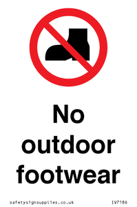 IV7186: No outdoor footwear