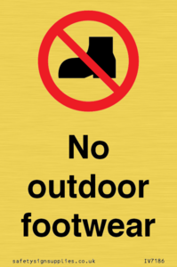 IV7186: No outdoor footwear