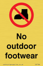 IV7186: No outdoor footwear