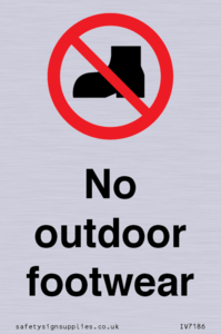 IV7186: No outdoor footwear