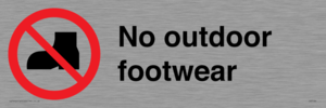 IV7186: No outdoor footwear
