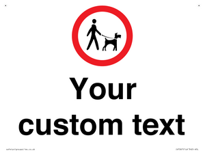 IV7267: Custom Road regulatory Dogs on leads
