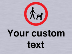 IV7267: Custom Road regulatory Dogs on leads