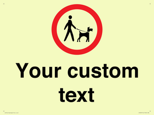 IV7267: Custom Road regulatory Dogs on leads