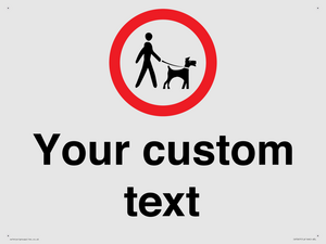 IV7267: Custom Road regulatory Dogs on leads