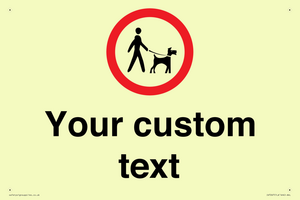 IV7267: Custom Road regulatory Dogs on leads