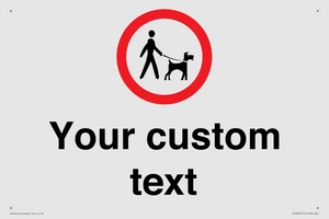 IV7267: Custom Road regulatory Dogs on leads