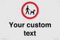 IV7267: Custom Road regulatory Dogs on leads